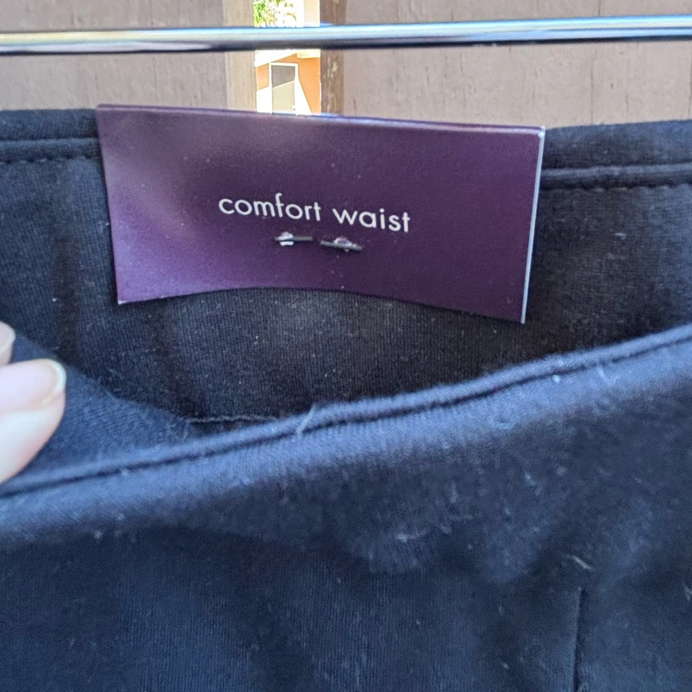 🎉NWT🎉 Ava & Viv Black Ponte Pull-On Pants with Front Pockets - Picture 6 of 12